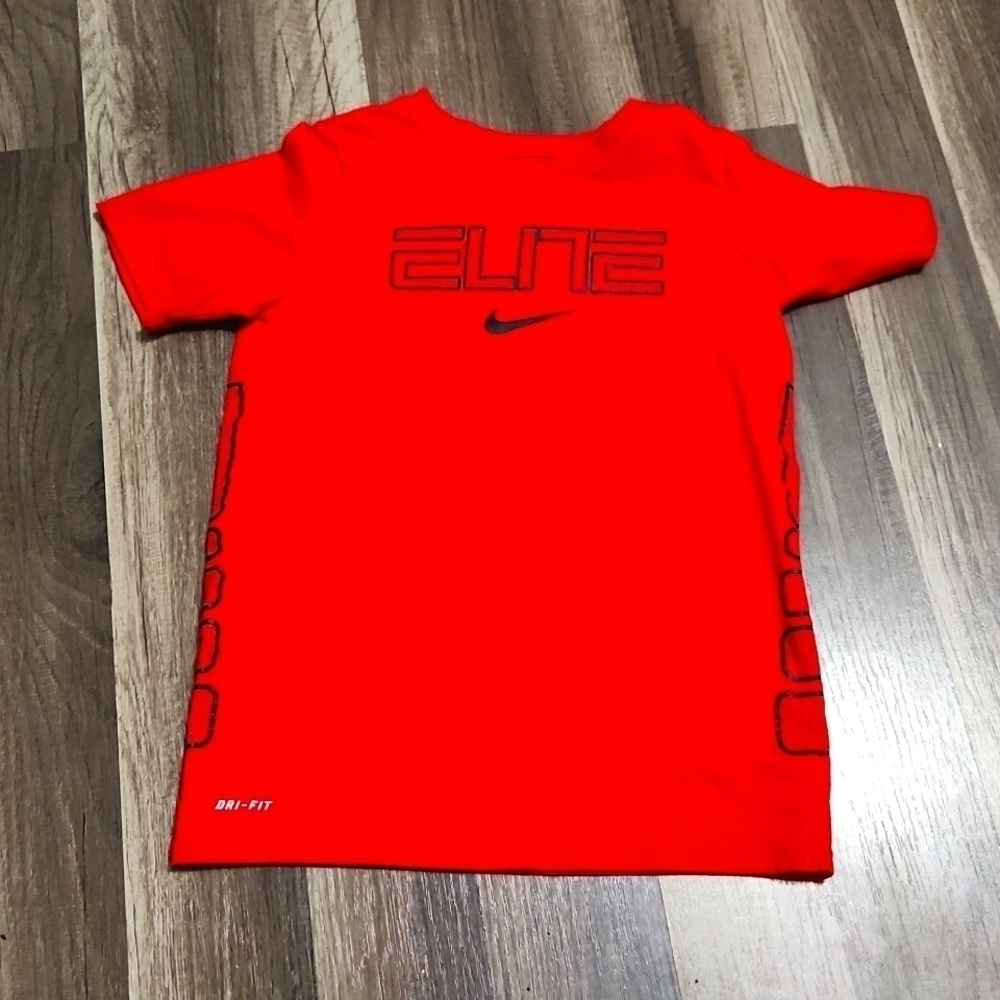 Nike Elite Red & Black Dri Fit Short Sleeve T Shirt Size Small